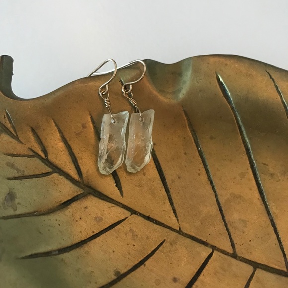 Urban Outfitters Jewelry - Crystal / Geode Dangle Earrings